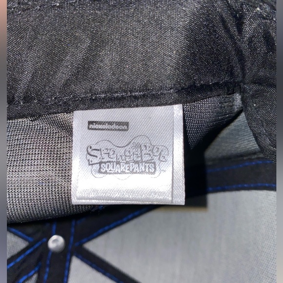 SpongeBob SquarePants Mens Snapback Flat-bill Hat Tropical Floral Pattern - Picture 5 of 6